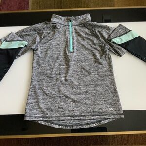 Xersion Black and Gray Activewear Top